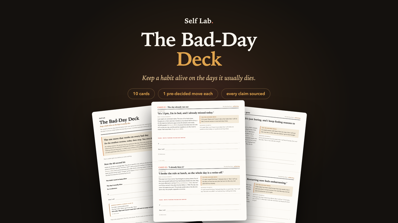 The Bad-Day Deck — sample pages